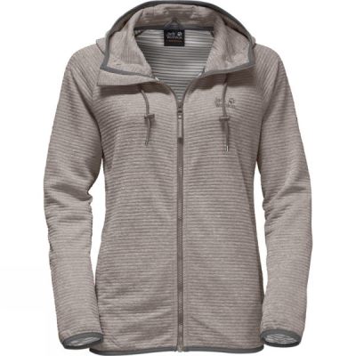 Chaquetas Jack Wolfskin Tongari Hooded Mujer Gris - Chile IGQ354879